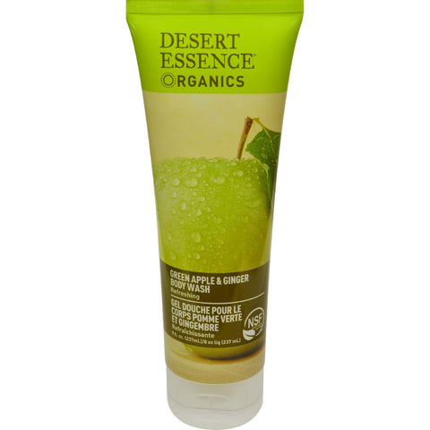 Desert Essence Body Wash Green Apple And Ginger - 8 Fl Oz