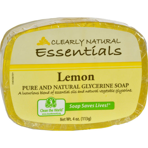Clearly Natural Glycerine Bar Soap Lemon - 4 Oz