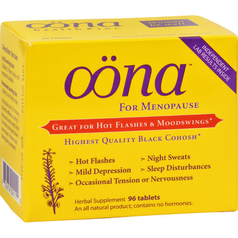 Oona Menopause Herbal Supplement - 96 Tablets