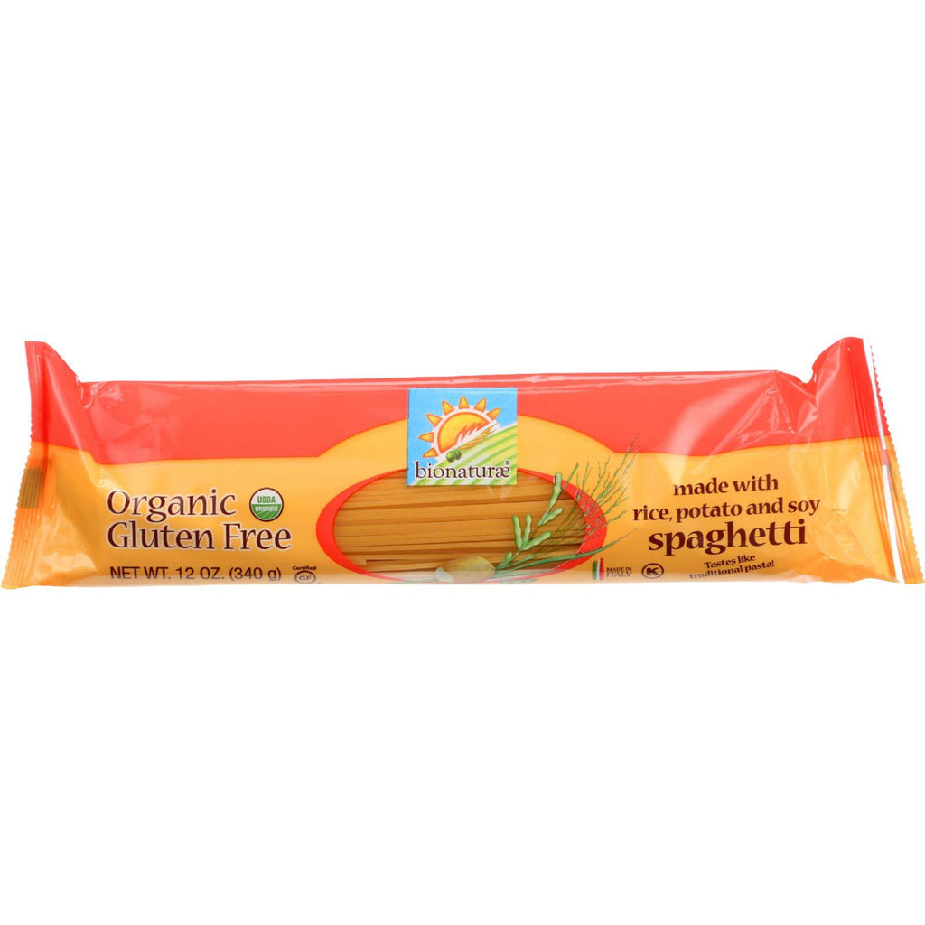 Bionaturae Pasta - Organic - Gluten Free - Spaghetti - 12 Oz - Case Of 12