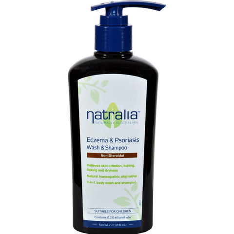 Natralia Eczema And Psoriasis Wash Concentrated Bath And Shower Formula - 7 Fl Oz