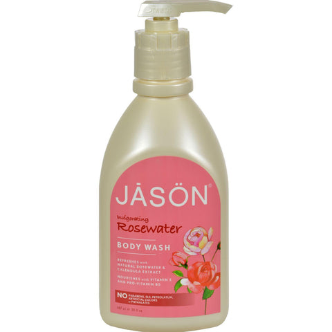 Jason Body Wash Pure Natural Invigorating Rosewater - 30 Fl Oz