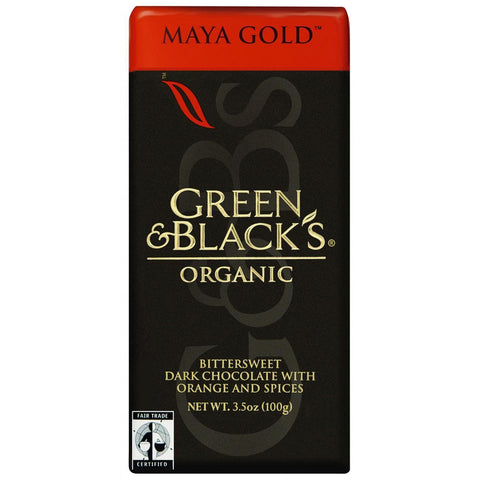 Green And Black's Organic Chocolate Bars - Dark Chocolate - 60 Percent Cacao - Maya Gold - 3.5 Oz Bars - Case Of 10