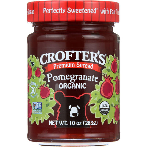 Crofters Fruit Spread - Organic - Premium - Pomegranate - 10 Oz - Case Of 6