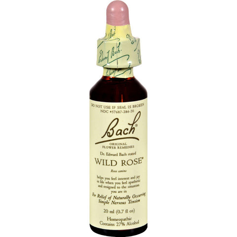 Bach Flower Remedies Essence Wild Rose - 0.7 Fl Oz