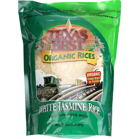 Texas Best Organics Rice - Organic - Jasmine White - 32 Oz - Case Of 6