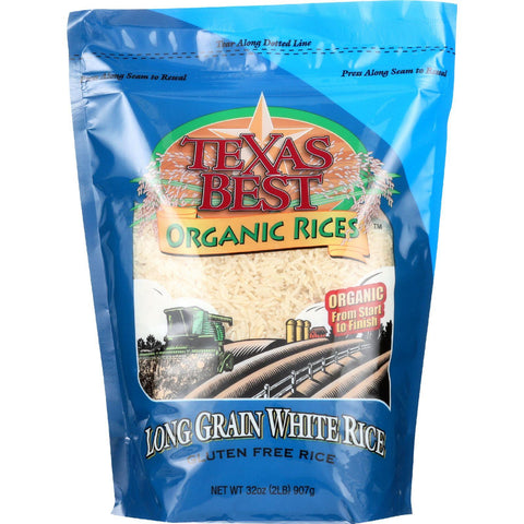 Texas Best Organics Rice - Organic - Long Grain White - 32 Oz - Case Of 6