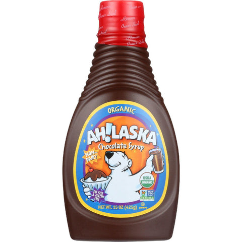 Ahlaska Chocolate Syrup - Organic - 15 Oz - Case Of 12