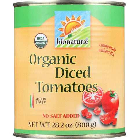 Bionaturae Tomatoes - Organic - Diced - 28.2 Oz - Case Of 12
