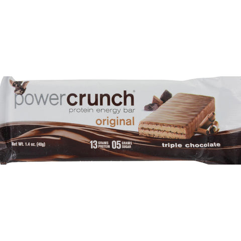 Power Crunch Bar - Triple Chocolate - Case Of 12 - 1.4 Oz