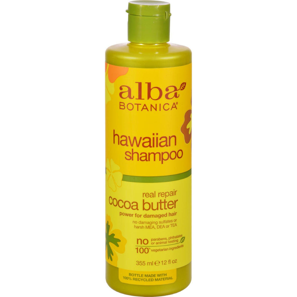 Alba Botanica Hawaiian Hair Wash Cocoa Butter Dry Repair - 12 Fl Oz