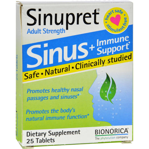 Sinupret Plus For Adults - 25 Tablets