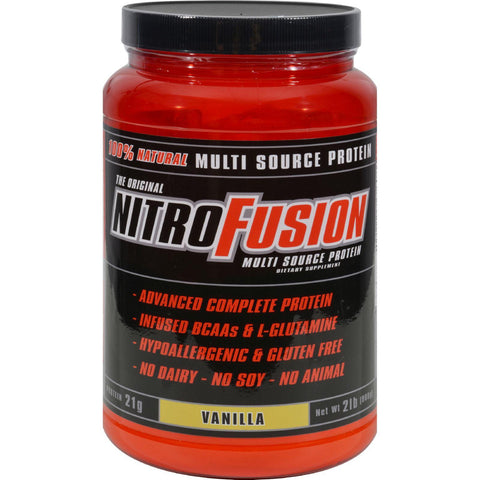 Nitro Fusion Multi-source Protein Formula Vanilla - 2 Lbs
