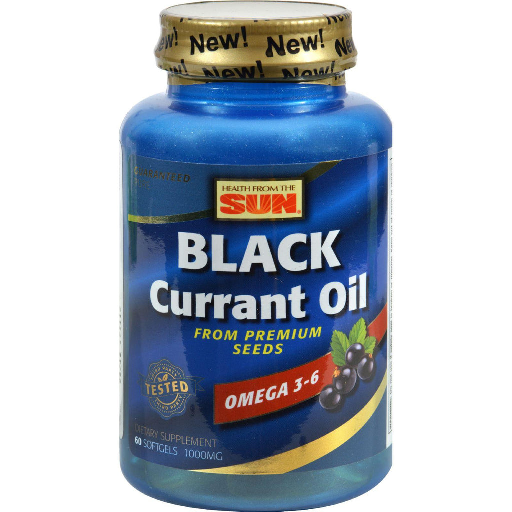 Health From The Sun Black Currant Oil - 1000 Mg - 60 Softgels