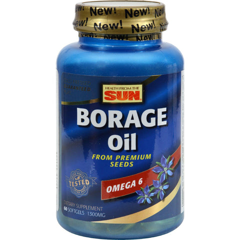 Health From The Sun Borage Oil 300 - 1300 Mg - 60 Capsules