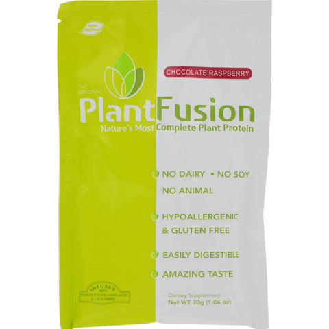 Plantfusion Chocolate Raspberry Packets - Case Of 12 - 30 Grams