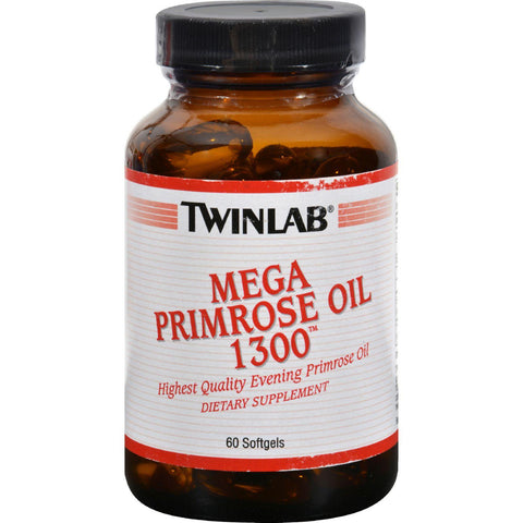 Twinlab Mega Primrose Oil - 1300 Mg - 60 Softgels