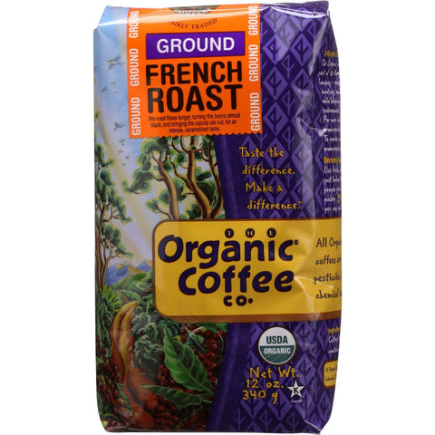 Organic Coffee Coffee - Organic - Ground - French Roast - 12 Oz - Case Of 6