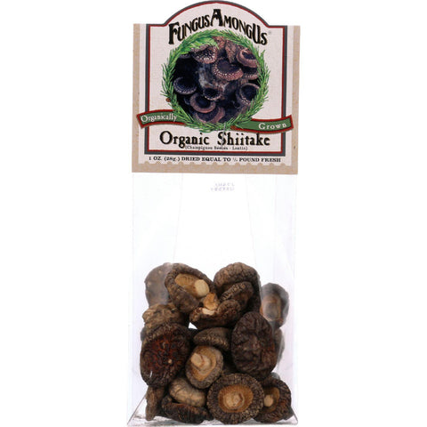Fungus Among Us Mushrooms - Organic - Dried - Shiitake - 1 Oz - Case Of 8
