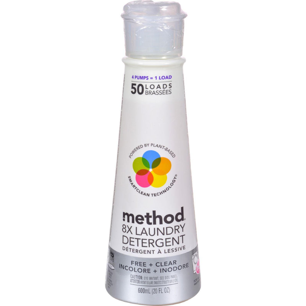Method Products Fresh And Clean Unscented Detergent - 50 Loads - Case Of 6 - 20 Oz