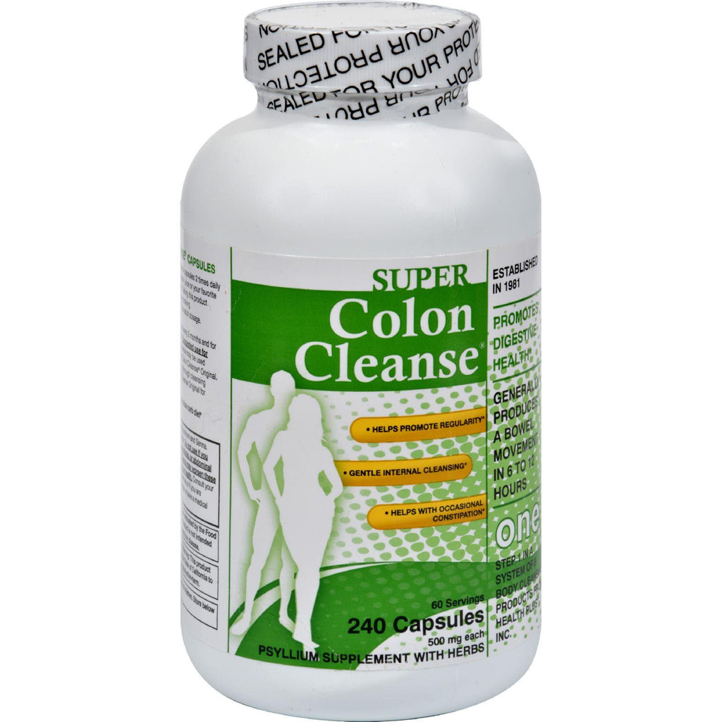 Health Plus Super Colon Cleanse - 500 Mg - 240 Capsules