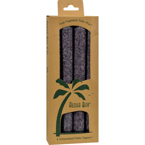 Aloha Bay Palm Tapers Charcoal - 4 Candles