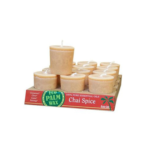 Aloha Bay Candle Votive Essential Oil Chai Spice - 12 Candles - Case Of 12
