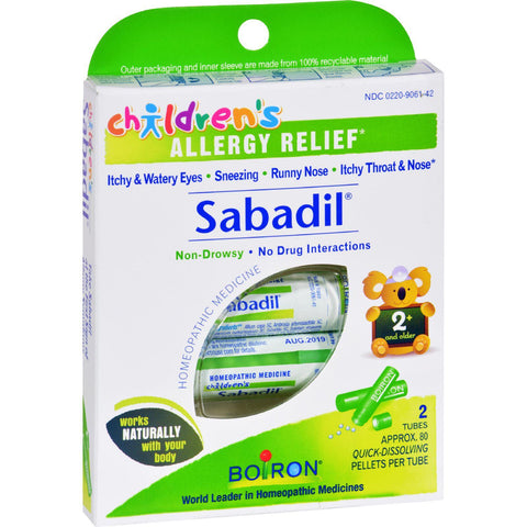 Boiron Children's Sabadil Pellets - 2 Tubes