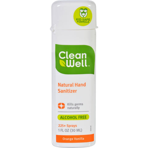 Cleanwell Hand Sanitizer Display - Orange - Case Of 24 - 1 Oz