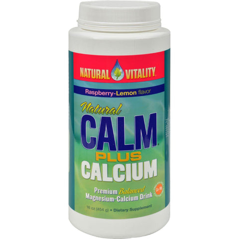 Natural Vitality Natural Calm Plus Calcium Raspberry-lemon - 16 Oz