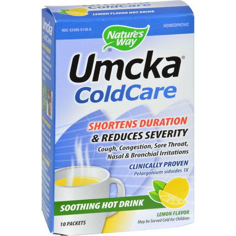 Nature's Way Umcka Coldcare Soothing Hot Drink Lemon - 10 Packets