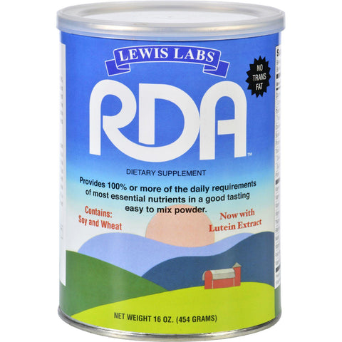 Lewis Lab Rda - Vitamin Mineral Protein Powder - 16 Oz