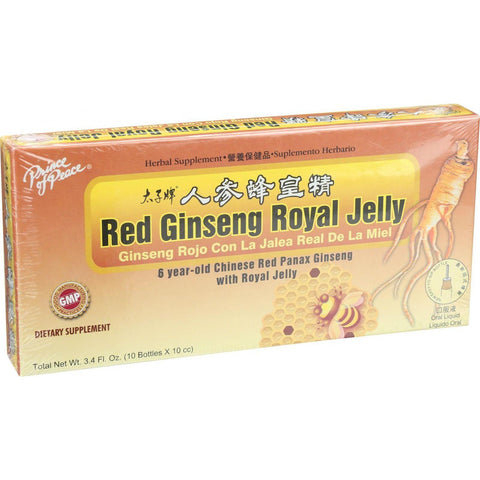 Prince Of Peace Red Ginseng - Royal Jelly - 10 Cc - 10 Count