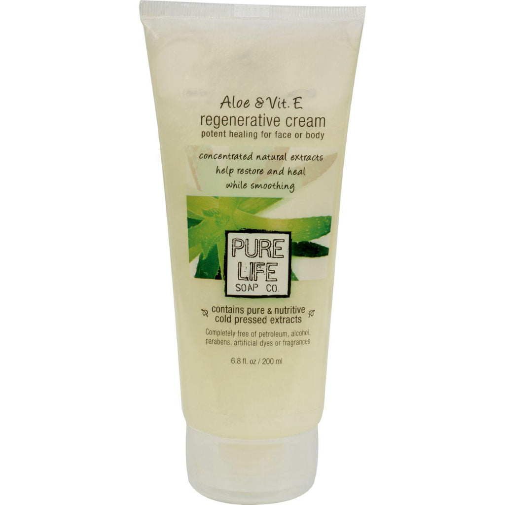 Pure Life Aloe And Vitamin E Regenerative Cream - 6.8 Fl Oz