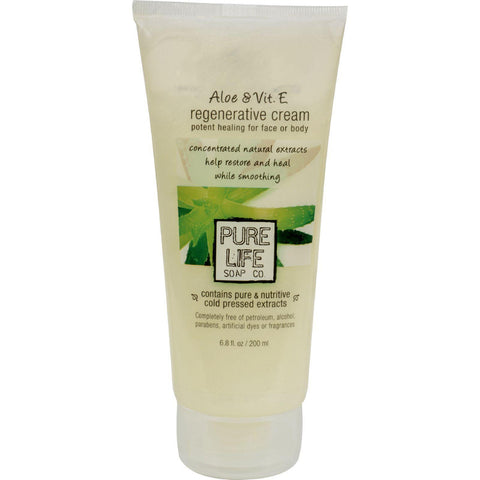 Pure Life Aloe And Vitamin E Regenerative Cream - 6.8 Fl Oz