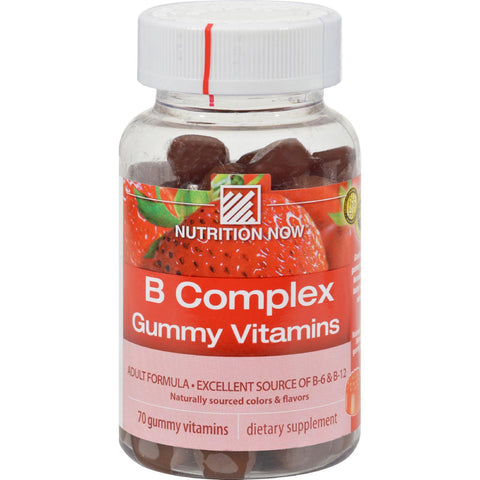 Nutrition Now B Complex Gummy Vitamins Strawberry - 70 Gummies
