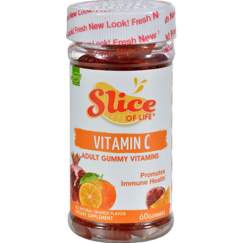 Hero Nutritionals Slice Of Life Vit C Plus Pomegranate Natural Fruit - 60 Gummies