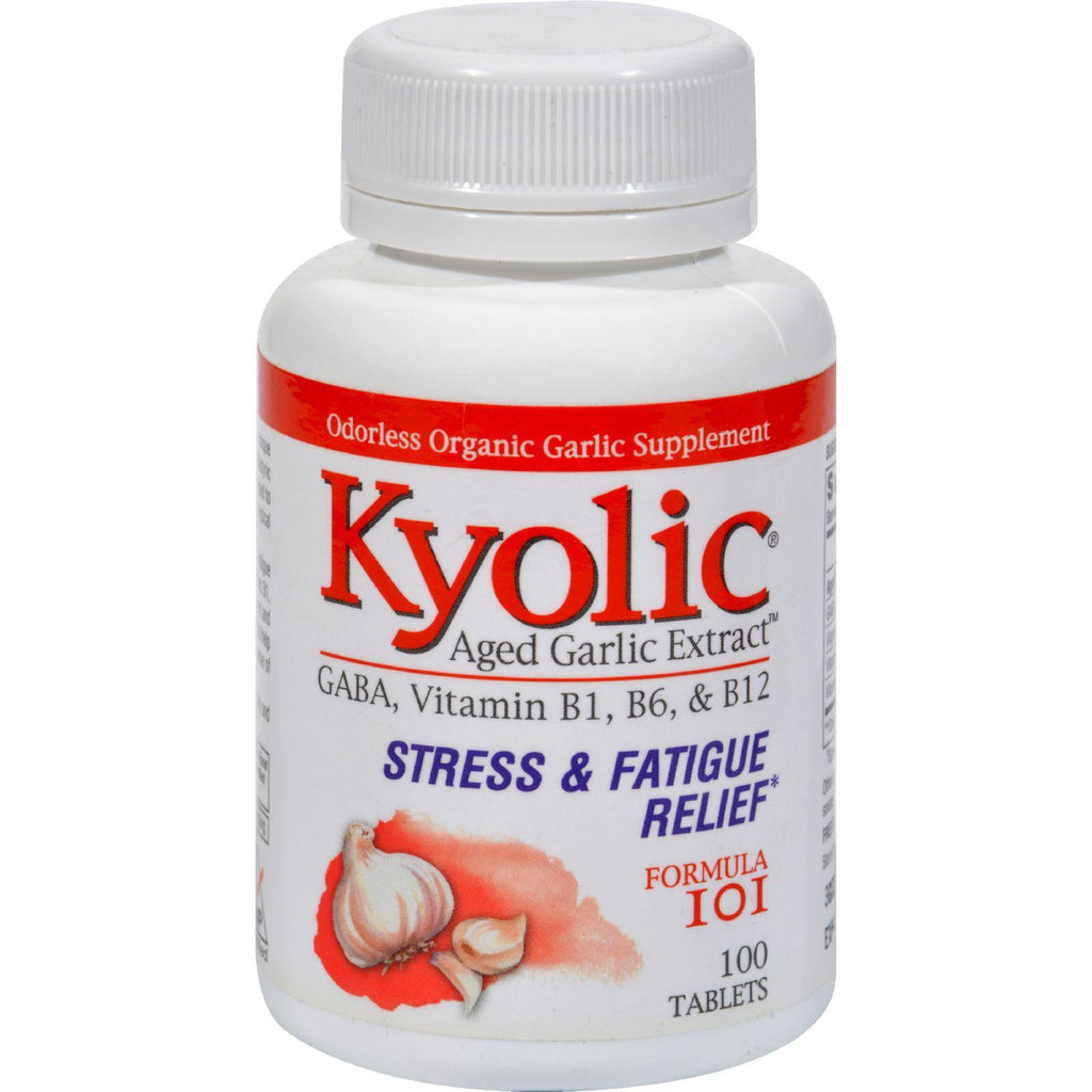 Kyolic Aged Garlic Extract Stress And Fatigue Relief Formula 101 - 100 Tablets