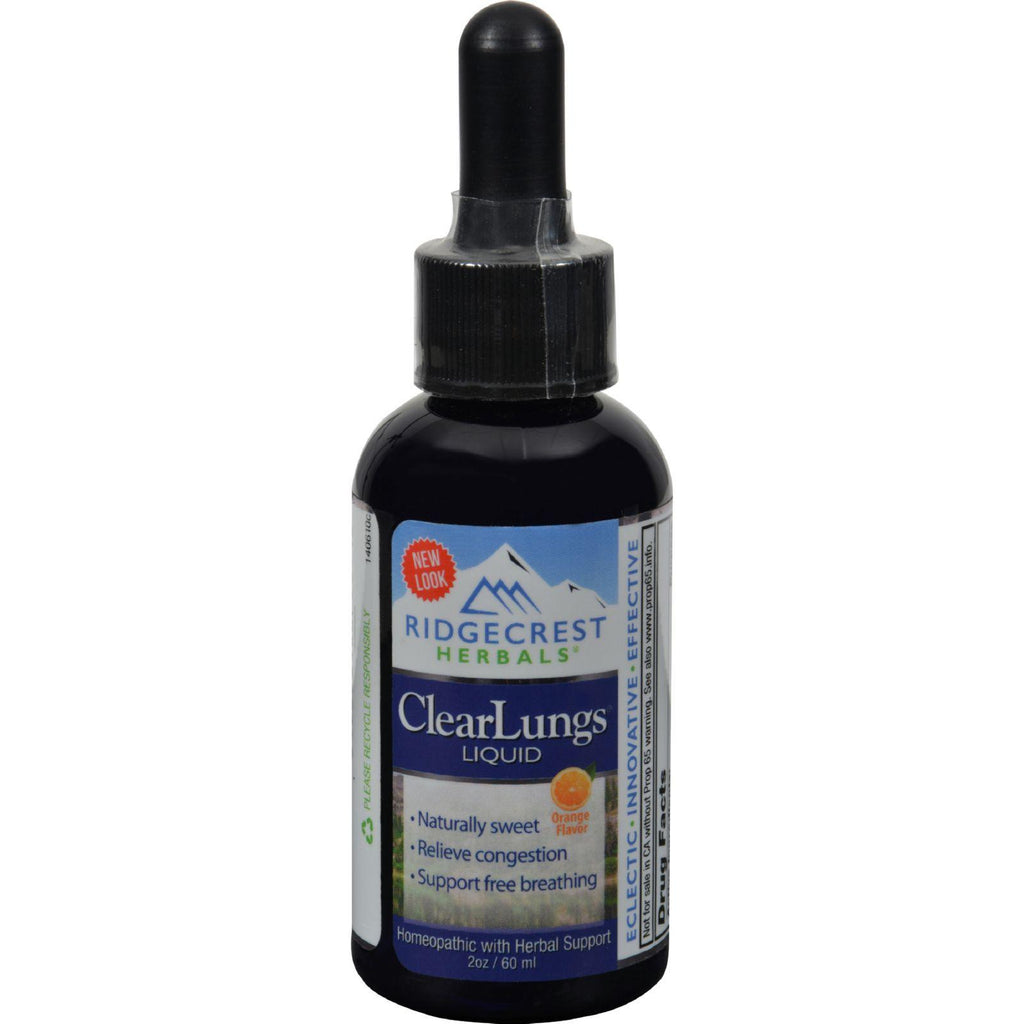 Ridgecrest Herbals Clearlungs Liquid Orange - 2 Fl Oz