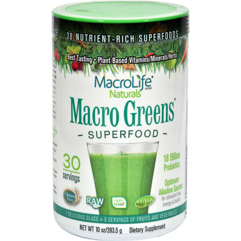 Macrolife Naturals Macro Greens - 10 Oz