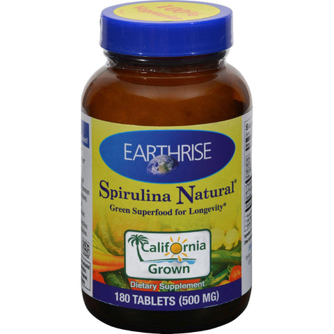 Earthrise Spirulina Natural - 500 Mg - 180 Tablets