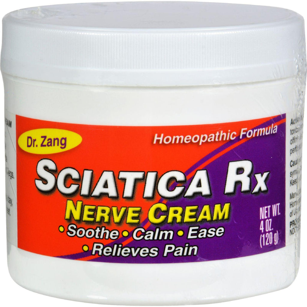 Dr. Zang Sciatica Rx Nerve Cream Homeopathic Formula - 4 Oz