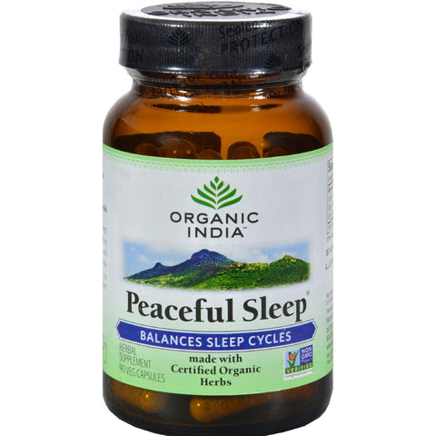 Organic India Peaceful Sleep - Organic - 90 Vegetarian Capsules