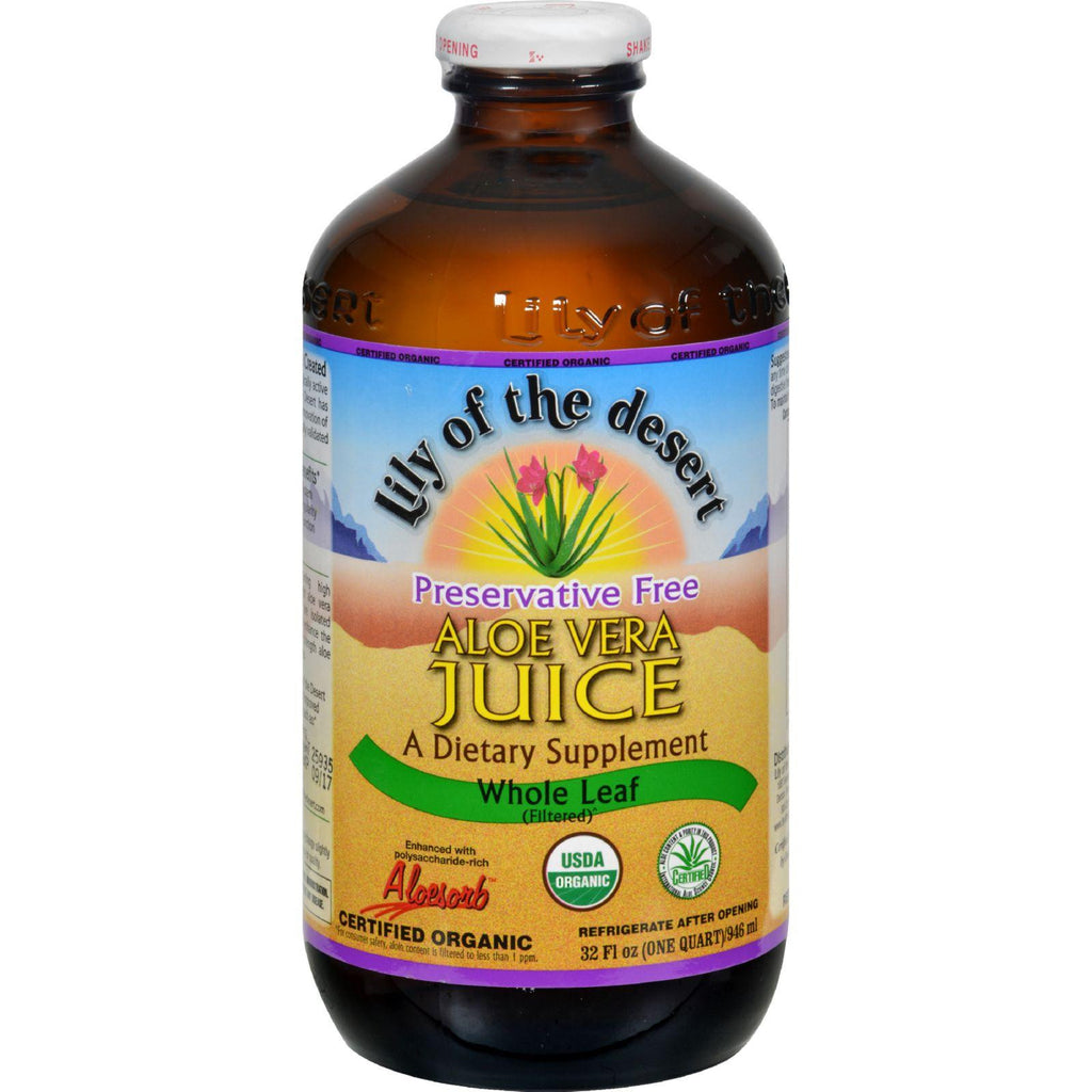 Lily Of The Desert Organic Aloe Vera Juice Whole Leaf - 32 Fl Oz