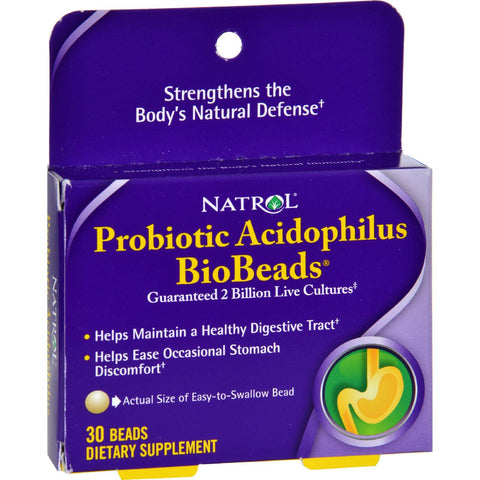 Natrol Probiotic Acidophilus Biobeads - 30 Beads
