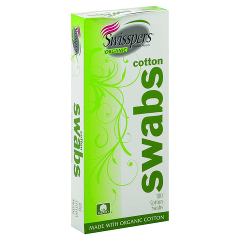 Swisspers Organics Cotton Swabs - 180 Count
