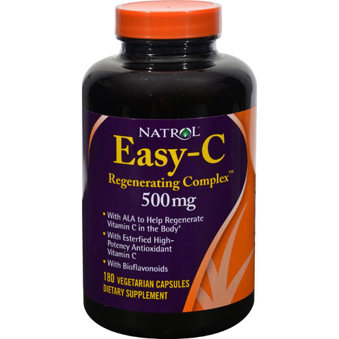 Natrol Easy-c Regenerating Complex - 500 Mg - 180 Vegetarian Capsules