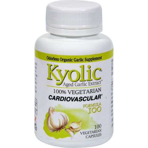 Kyolic Aged Garlic Extract Vegetarian Cardiovascular Formula 100 - 100 Vegetarian Capsules