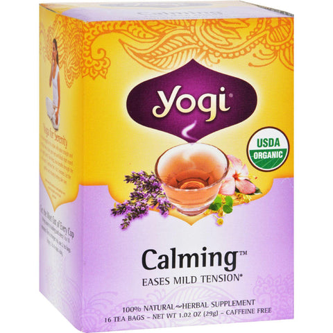 Yogi Organic Calming Herbal Tea - 16 Tea Bags - Case Of 6