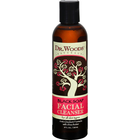 Dr. Woods Facial Cleanser Black Soap And Shea Butter - 8 Fl Oz